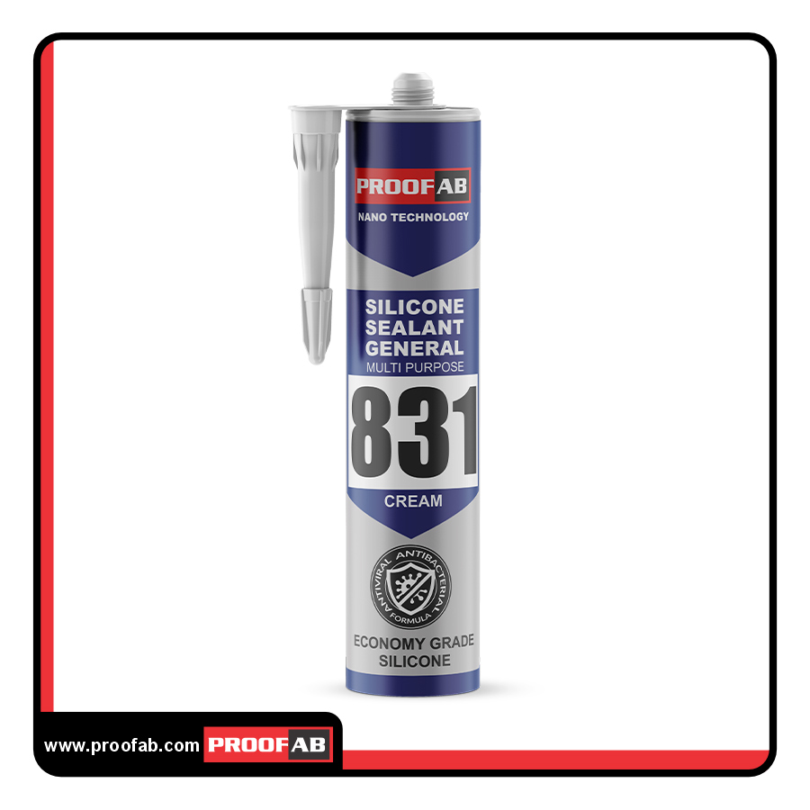 چسب سیلیکون سیمیلار کرم 831