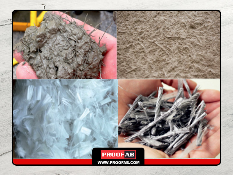 اجرای انواع الیاف بتن