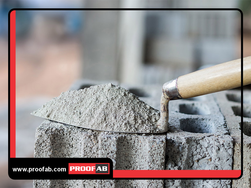 چسباندن بلوک سیمانی