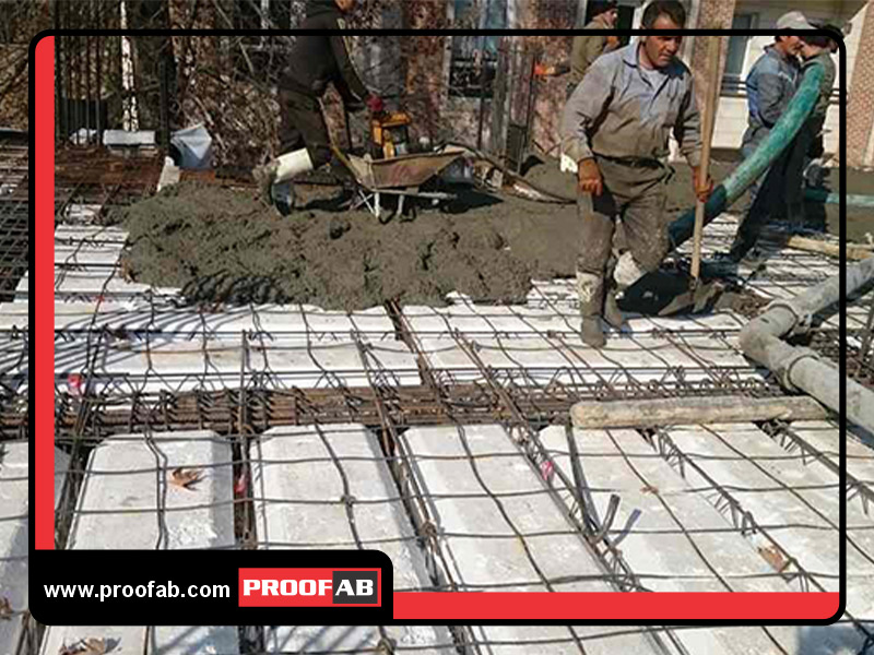 اجرای فوق روان کننده بتن کربوکسیلاتی برای سقف