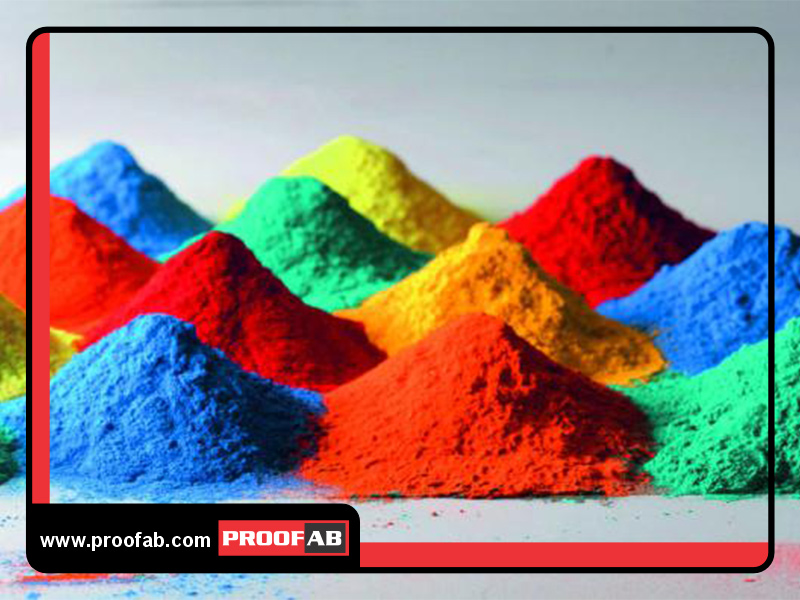 رنگ بندی رنگ پودری بتن