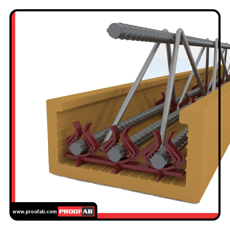 اسپیسر تیرچه تک تقویت