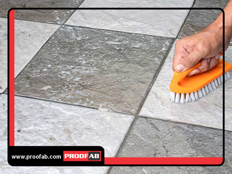 پاک نمودن بتن از روی کاشی