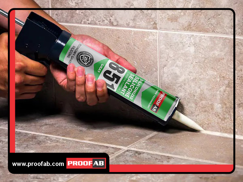 چسب درزگیر سیلیکون خاکستری