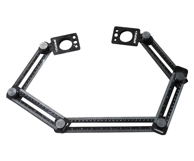 گونیا متر 5 بازو x850  دو شابلون