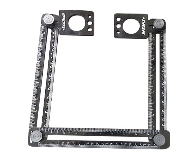 گونیا متر 3 بازو x750  دو شابلون