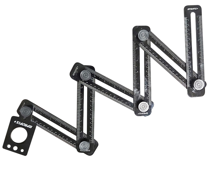 گونیا متر 6 بازو x900  تک شابلون